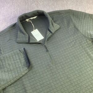 Free Fly Mens Downvalley Quarter 1/4 Zip Pullover Sweatshirt Dark Forest XXL NWT